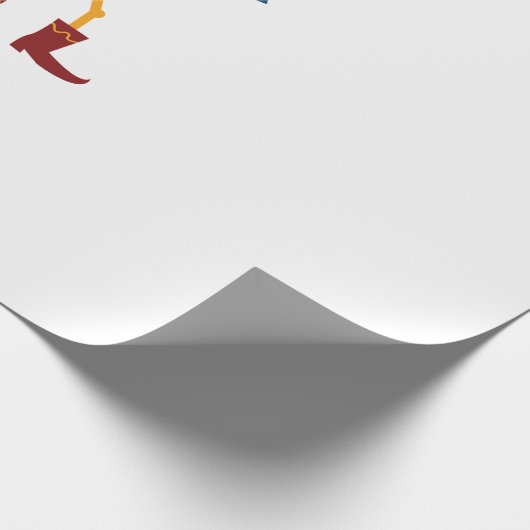 Festive Skeleton Guitar Player Cadeaupapier (Hoek)