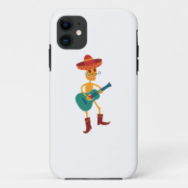 Festive Skeleton Guitar Player Case-Mate iPhone Case