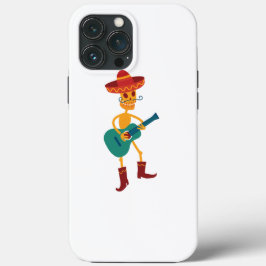 Festive Skeleton Guitar Player Case-Mate iPhone Case