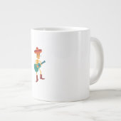 Festive Skeleton Guitar Player Grote Koffiekop (Voorkant rechts)