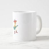 Festive Skeleton Guitar Player Grote Koffiekop (Voorkant rechts)