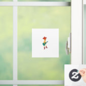 Festive Skeleton Guitar Player Raamsticker (Huis)