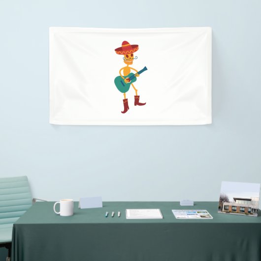 Festive Skeleton Guitar Player Spandoek (Beurs)