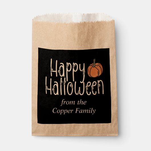 Festive Skull Halloween gepersonaliseerd Bedankzakje (Voorkant)