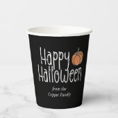 Festive Skull Halloween gepersonaliseerd Papieren Bekers (Achterkant)