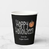 Festive Skull Halloween gepersonaliseerd Papieren Bekers (Voorkant)