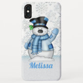 Festive-sneeuwman voor kerstmis Case-Mate iPhone case (Achterkant)