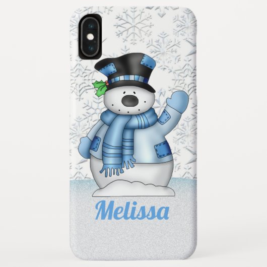 Festive-sneeuwman voor kerstmis Case-Mate iPhone case (Achterkant)