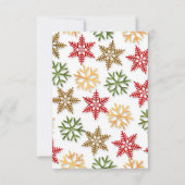 Festive Snowflake Medley White Kaart (Voorkant)