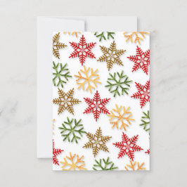 Festive Snowflake Medley White Kaart