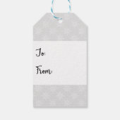 Festive Snowflake Peace & Joy Gift Label Cadeaulabel (Achterkant)