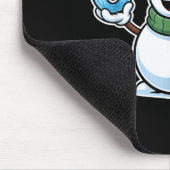 Festive Snowman Christmas Winter Cheer 67 Number Muismat (Hoek)