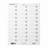 Festive 'Snowman' Return Address Labels (Full Sheet)