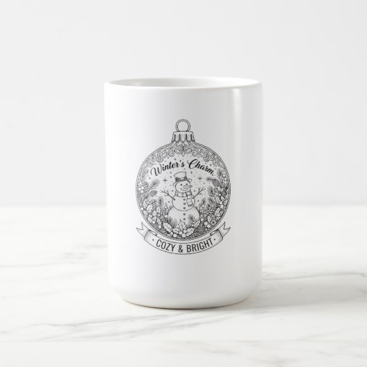 Festive Snowman T-Shirt Koffiemok (Center)