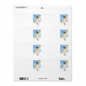 Festive Snowman-verzendlabels Etiket (Full Sheet)