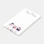 Festive Snowmen Post-it® Notes (Schuin)