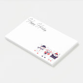 Festive Snowmen Post-it® Notes (Schuin)