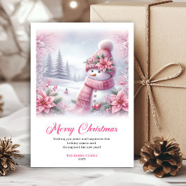 Festive Snowy Forest Kids Download Christmas Card Feestdagenkaart