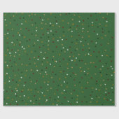 Festive Sparkles Gold, Green and Blauwgroen Patter Cadeaupapier (Vlak)