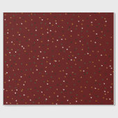 Festive Sparkles Gold, Green and Blauwgroen Patter Cadeaupapier (Vlak)