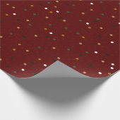 Festive Sparkles Gold, Green and Blauwgroen Patter Cadeaupapier (Hoek)