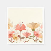 Festive Spring Flowers Paper Placemat Servet (Voorkant)