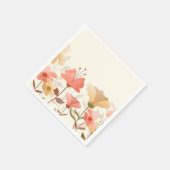 Festive Spring Flowers Paper Placemat Servet (Hoek)