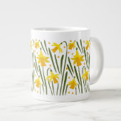 Festive Spring Yellow Daffodils Grote Koffiekop (Voorkant rechts)