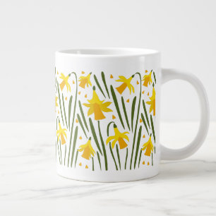 Festive Spring Yellow Daffodils Grote Koffiekop