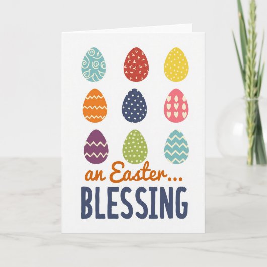 Festive Springtime Eggs Card Kaart (Voorkant)