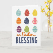 Festive Springtime Eggs Card Kaart (Gele Bloem)