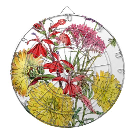 Festive Sring Floral Gifts Dartbord (Voorkant)