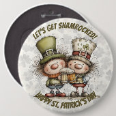 Festive St. Patrick’s Day Characters  Ronde Button 6,0 Cm (Voorkant /achterkant)