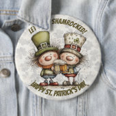 Festive St. Patrick’s Day Characters  Ronde Button 6,0 Cm (In situ)