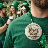 Festive St. Patrick’s Day Characters Ronde Button 6,0 Cm