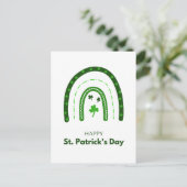 Festive St. Patrick's Day Briefkaart (Staand voorkant)
