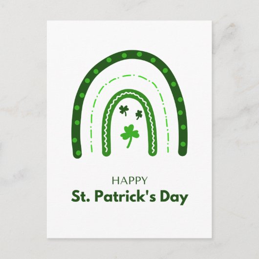 Festive St. Patrick's Day Briefkaart (Voorkant)