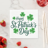 Festive St. Patrick's Day with Shamrock Border Servet (Insitu)
