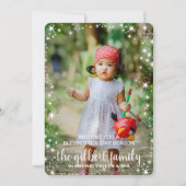 Festive Star Border Kerstfeestay-fotokaart Feestdagenkaart (Voorkant)