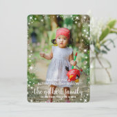 Festive Star Border Kerstfeestay-fotokaart Feestdagenkaart (Staand voorkant)