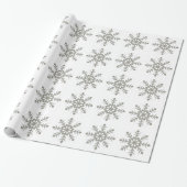 Festive Star Cadeaupapier (Uitgerold)
