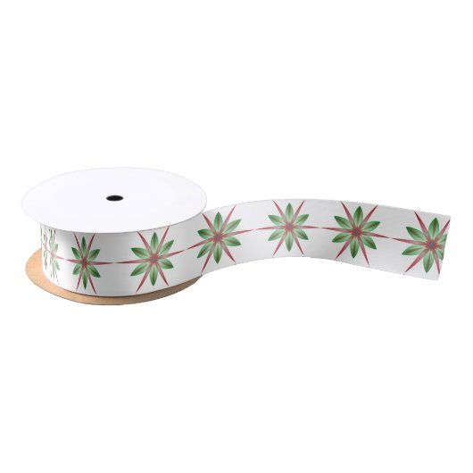 Festive Star Satan Ribbon Satijnen Lint (Spoel)
