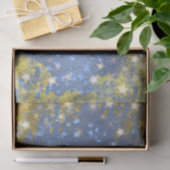 Festive Starry Blue en Gold Modern Glam Tissuepapier (Geschenk)