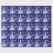 Festive Starry Bright kerst Cadeaupapier (Vlak)