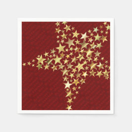FESTIVE STARS Holiday Blessay Party Paper Servet
