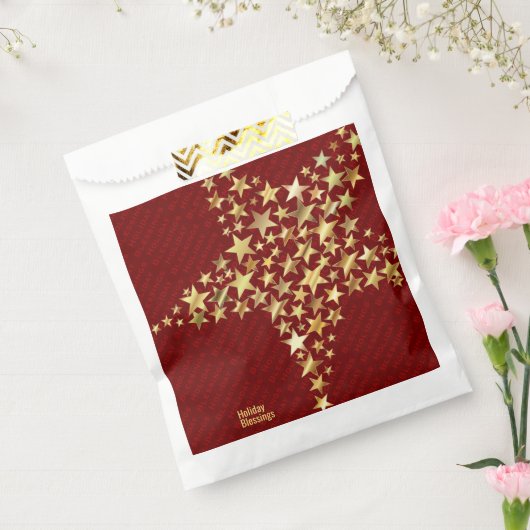 FESTIVE STARS Holiday Blessparty Bedankzakje (Gezegeld)