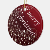 Festive Stars Keramisch Ornament (Links)