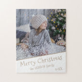 Festive Stars kerstfamilie Keepomwille Foto Legpuzzel (Verticaal)