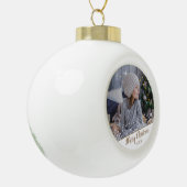 Festive Stars Kerstfeestdag - Keepomwille Foto Keramische Bal Ornament (Links)