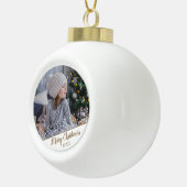 Festive Stars Kerstfeestdag - Keepomwille Foto Keramische Bal Ornament (Rechts)